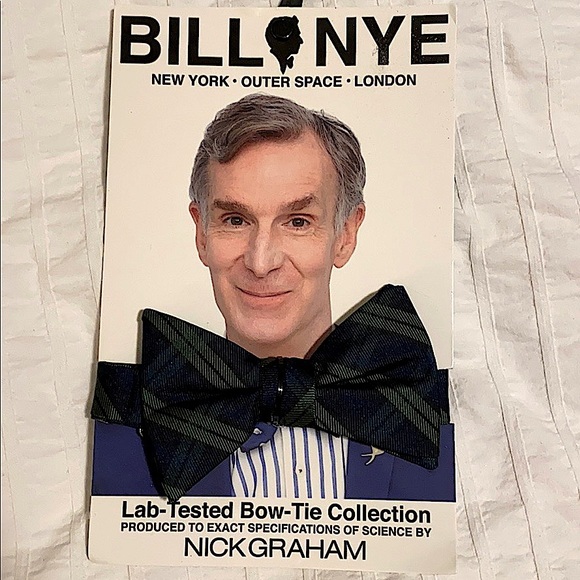 Limited edition Bill Nye the science guy bow tie NWT - Picture 2 of 3